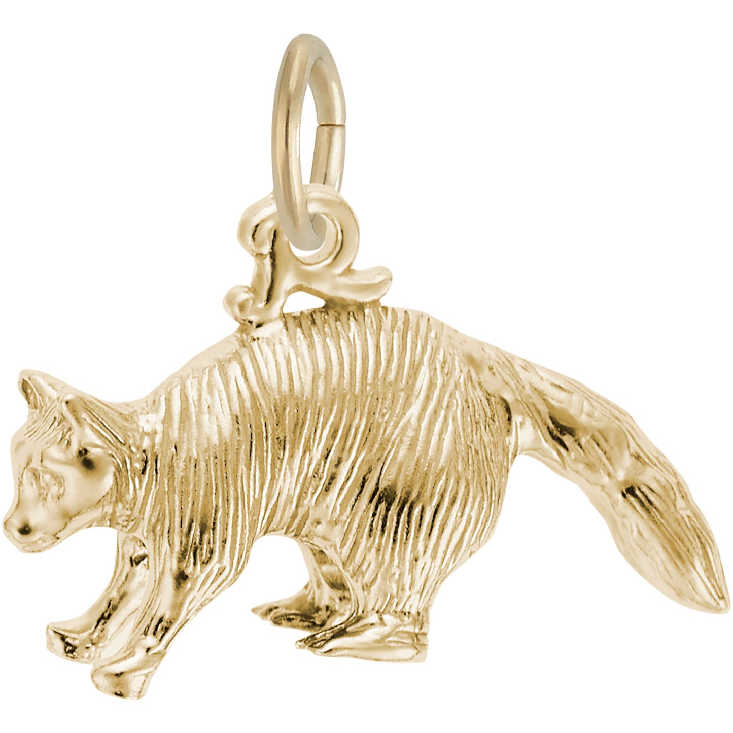 Raccoon Charm - Metal - Sterling Silver
