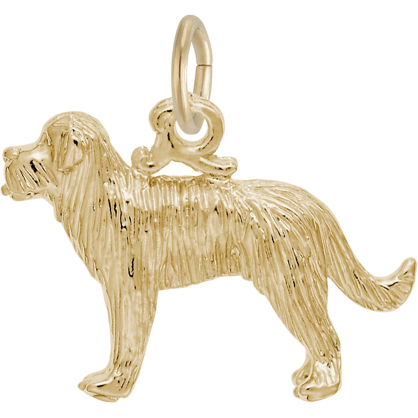 St. Bernard Dog Charm - Metal - Sterling Silver