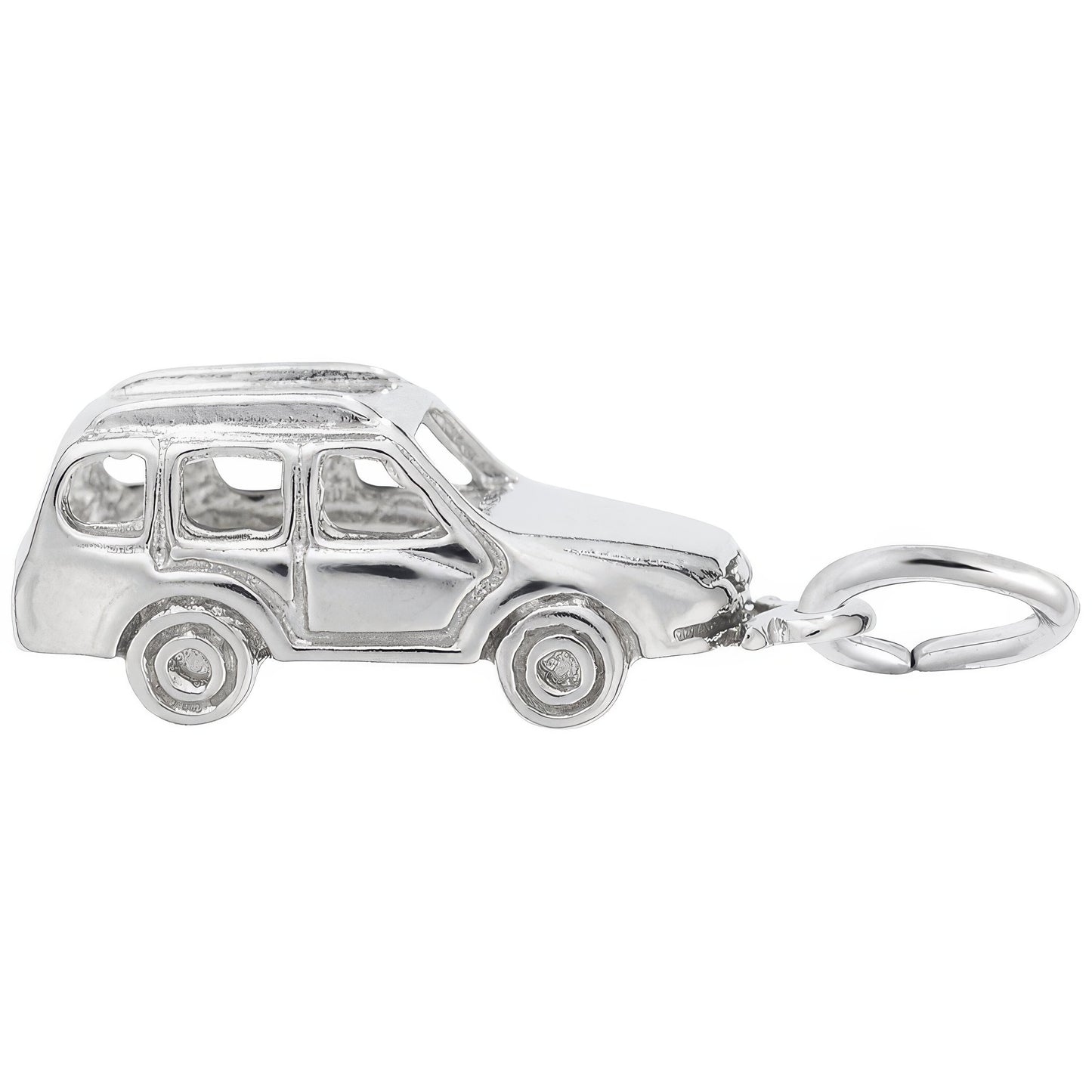 European Taxi Cab Charm - Metal - Sterling Silver