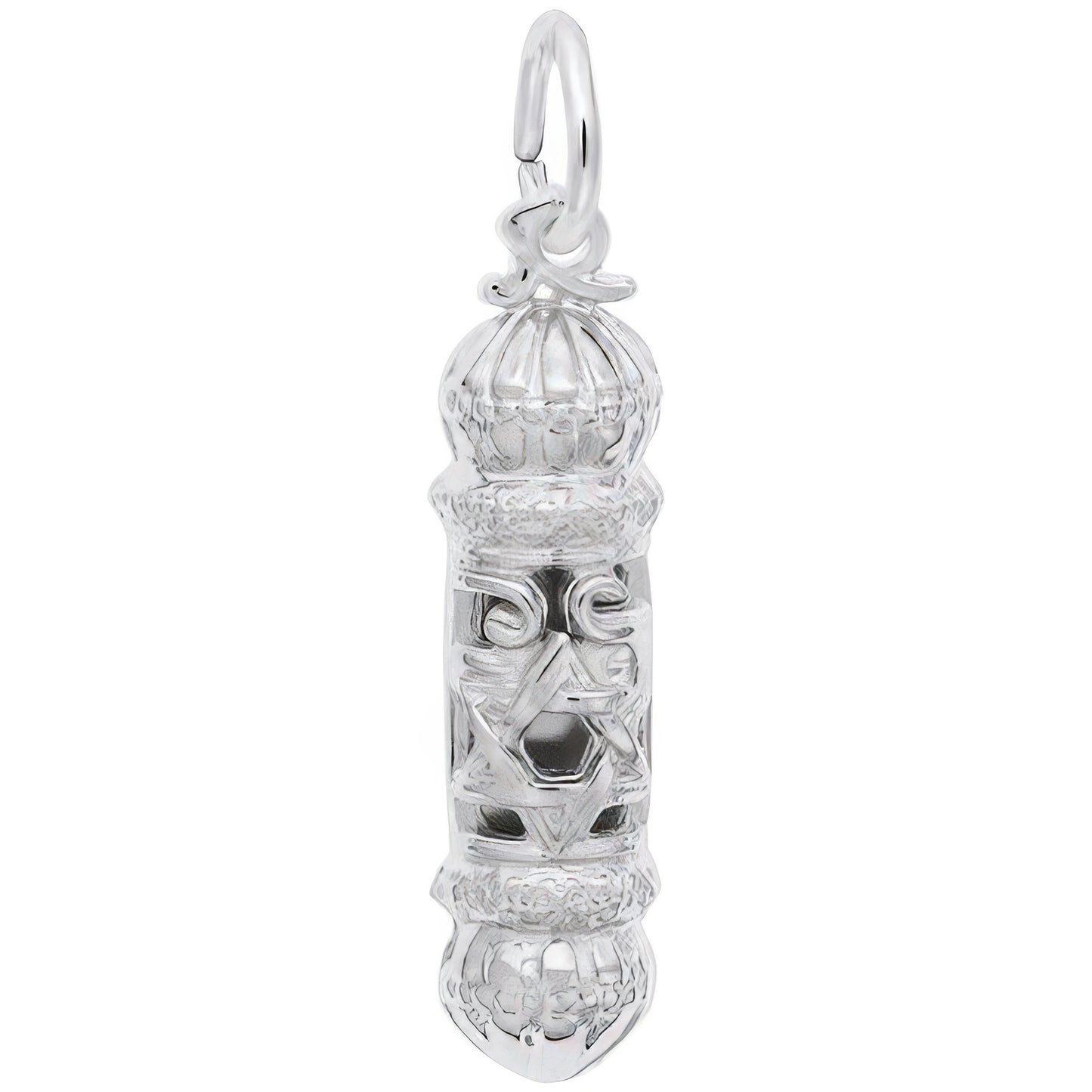Mezuzah Charm - Metal - Sterling Silver