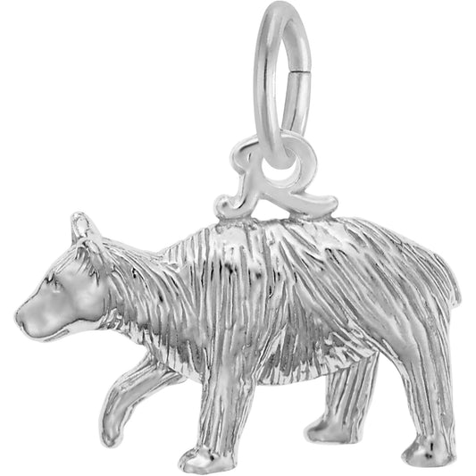 Bear Charm - Metal - Sterling Silver