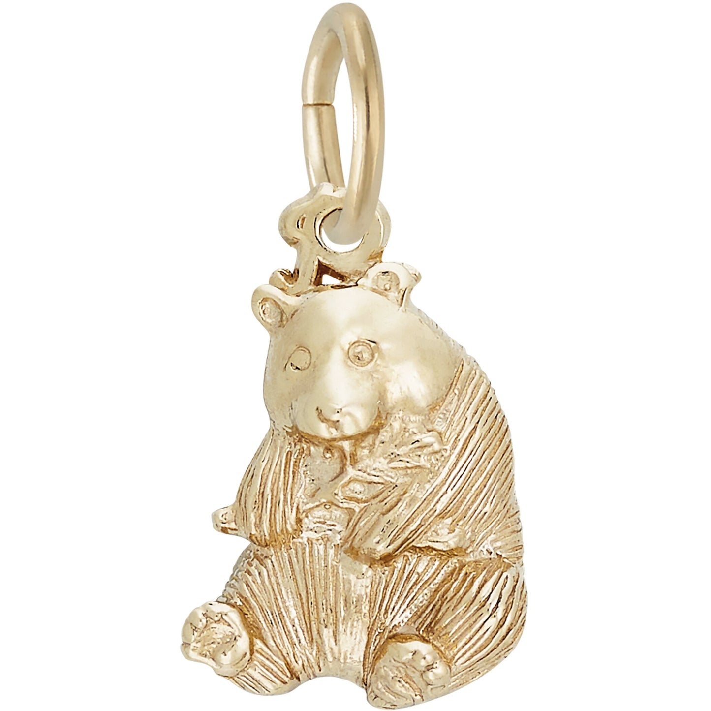 Panda Bear Charm - Metal - Sterling Silver