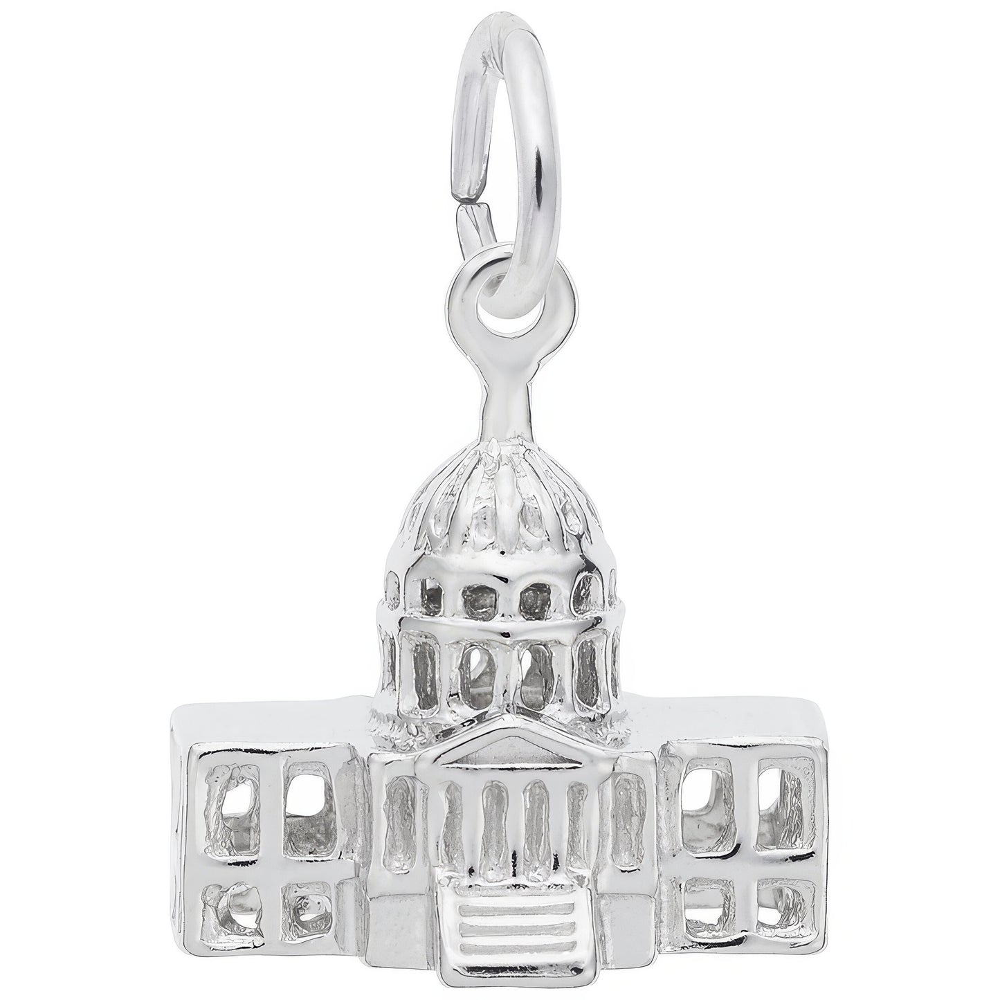 United States Capitol Building Charm - Metal - Sterling Silver