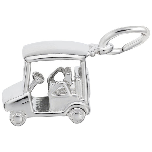 Sterling Silver Golf Cart Charm