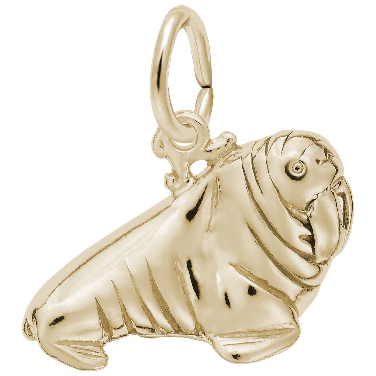 Walrus Charm - Metal - Sterling Silver