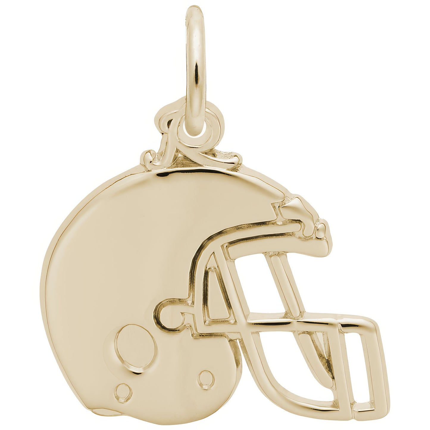 Sterling Silver Football Helmet Charm