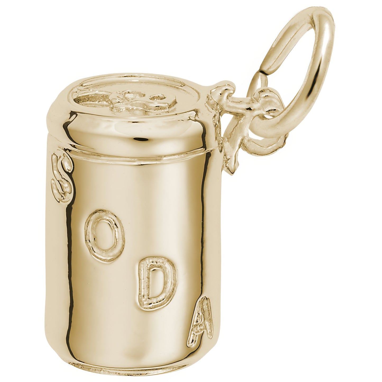 Soda Can Charm - Metal - Sterling Silver