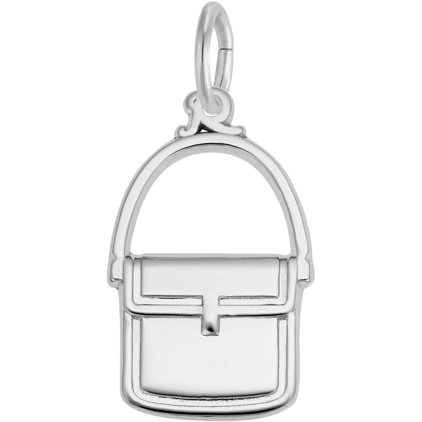 Messenger Purse Charm - Metal - Sterling Silver
