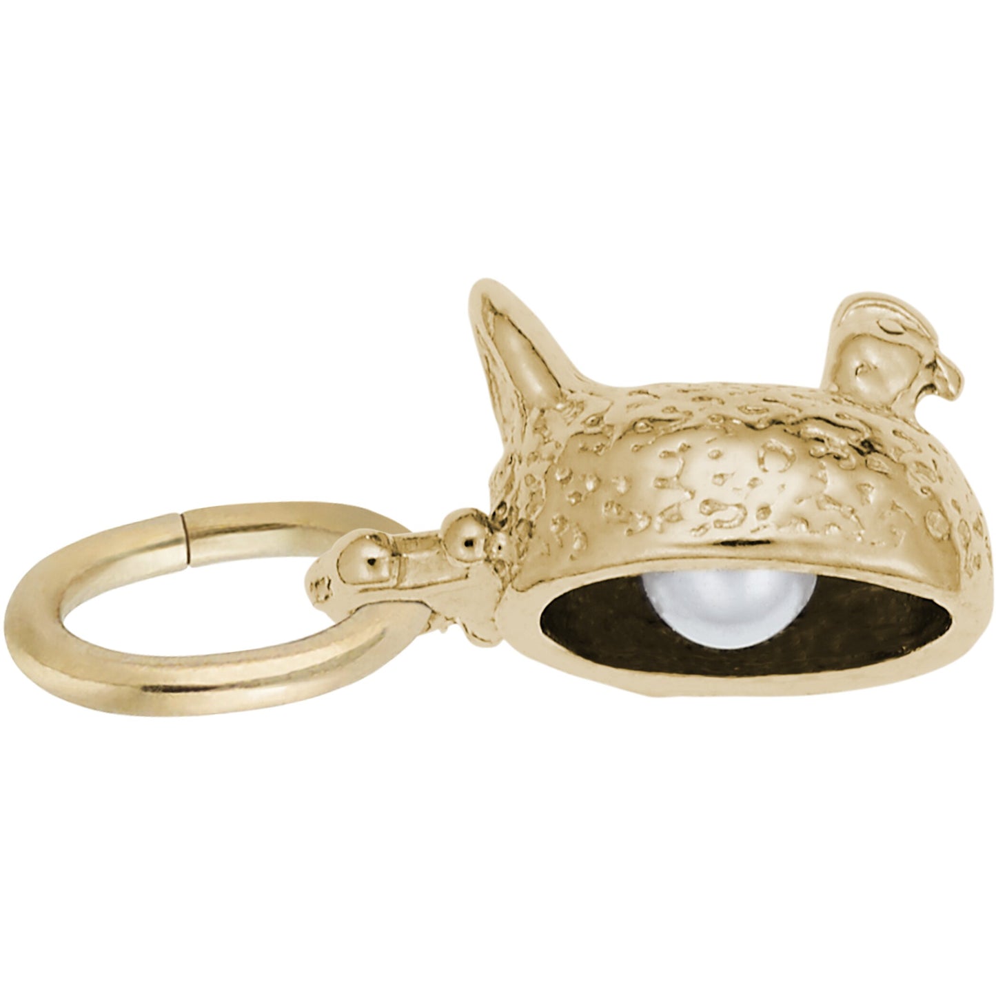 Sterling Silver Chicken Charm - 8mm x 6mm