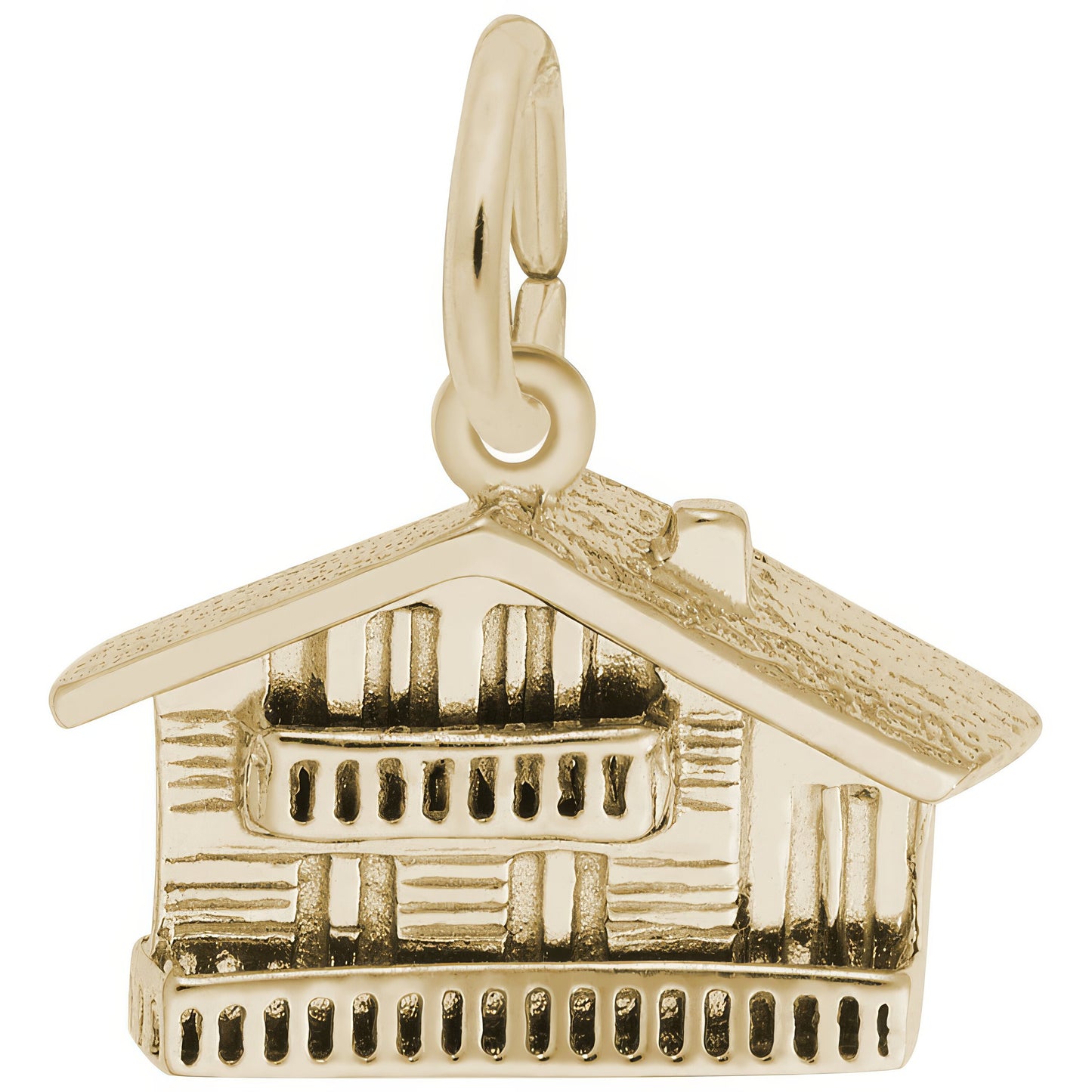 Swiss Chalet Charm - Metal - Sterling Silver