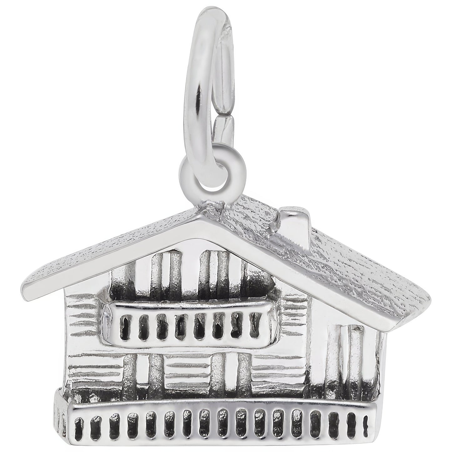 Swiss Chalet Charm - Metal - Sterling Silver