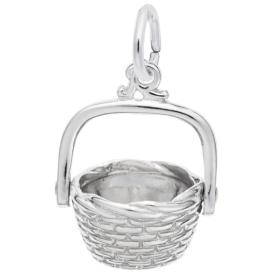 Sterling Silver Nantucket Basket Charm