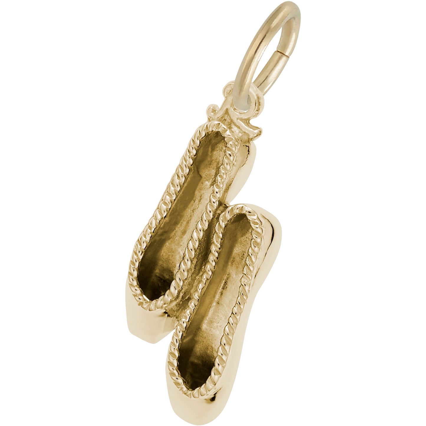Charms Sterling Silver Ballet Slippers Charm