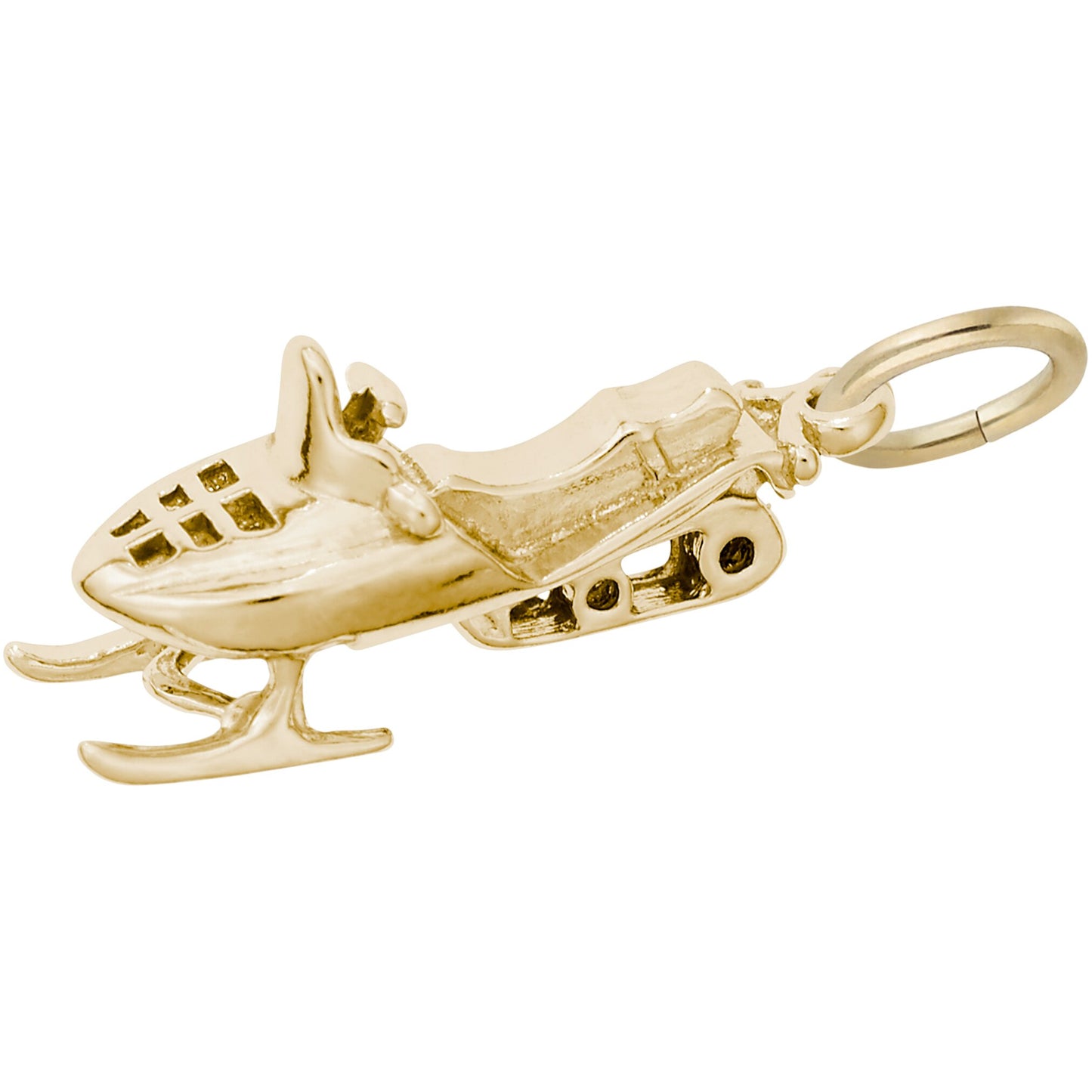 Snowmobile Charm - Metal - Sterling Silver