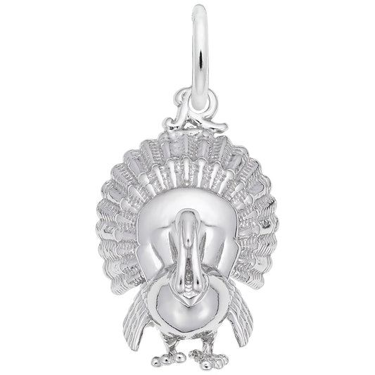 Sterling Silver Turkey Charm