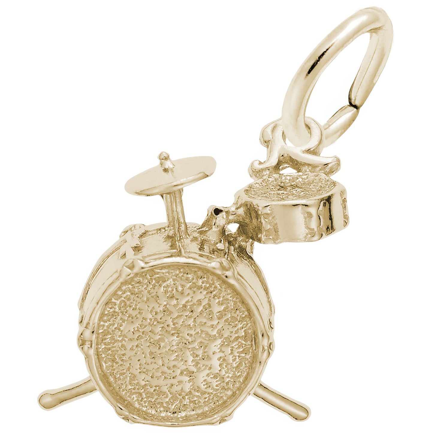 Drums Charm - Metal - Sterling Silver