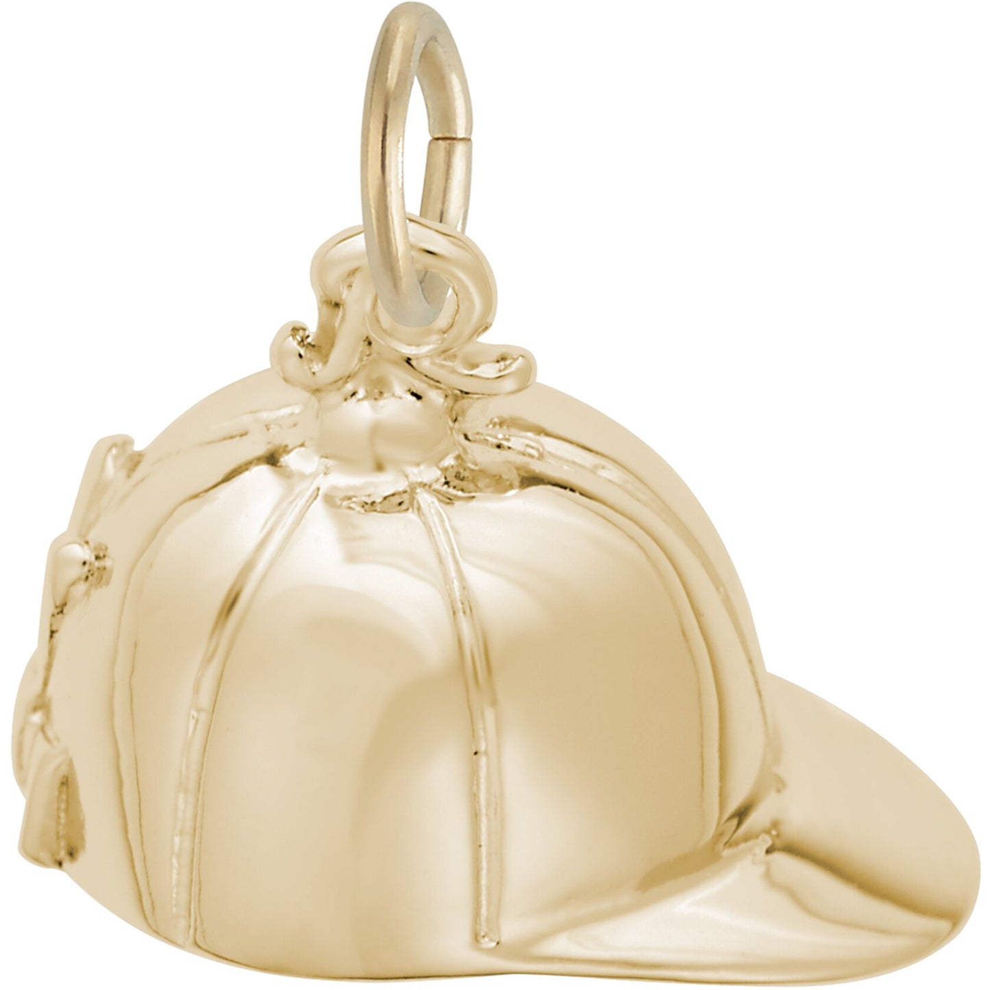 Riding Hat Charm - Metal - Sterling Silver
