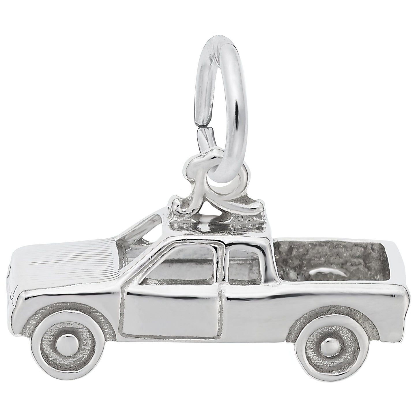 Pickup Truck Charm - Metal - Sterling Silver