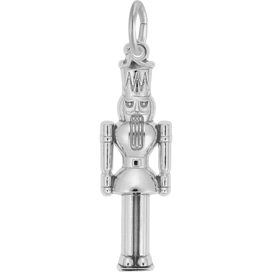 Nutcracker King Charm - Metal - Sterling Silver