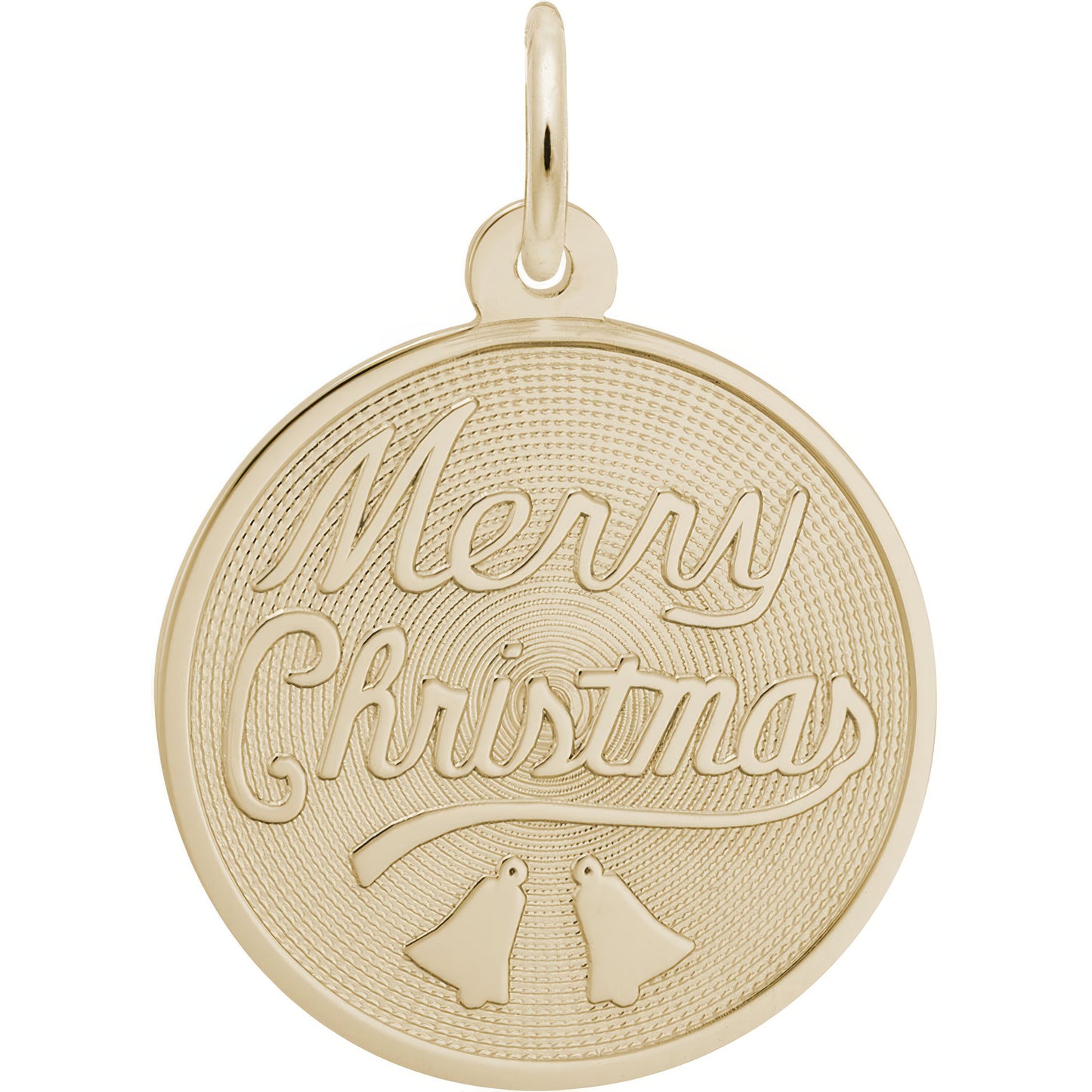 Merry Christmas Charm - Metal - Sterling Silver