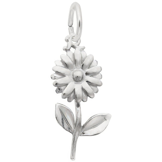 Sterling Silver Daisy Flower Charm
