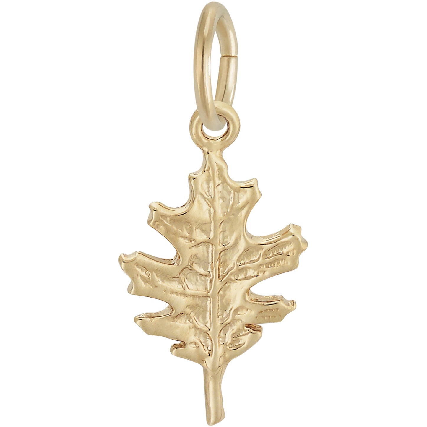 Sterling Silver Oak Leaf Charm - 16mm x 9mm
