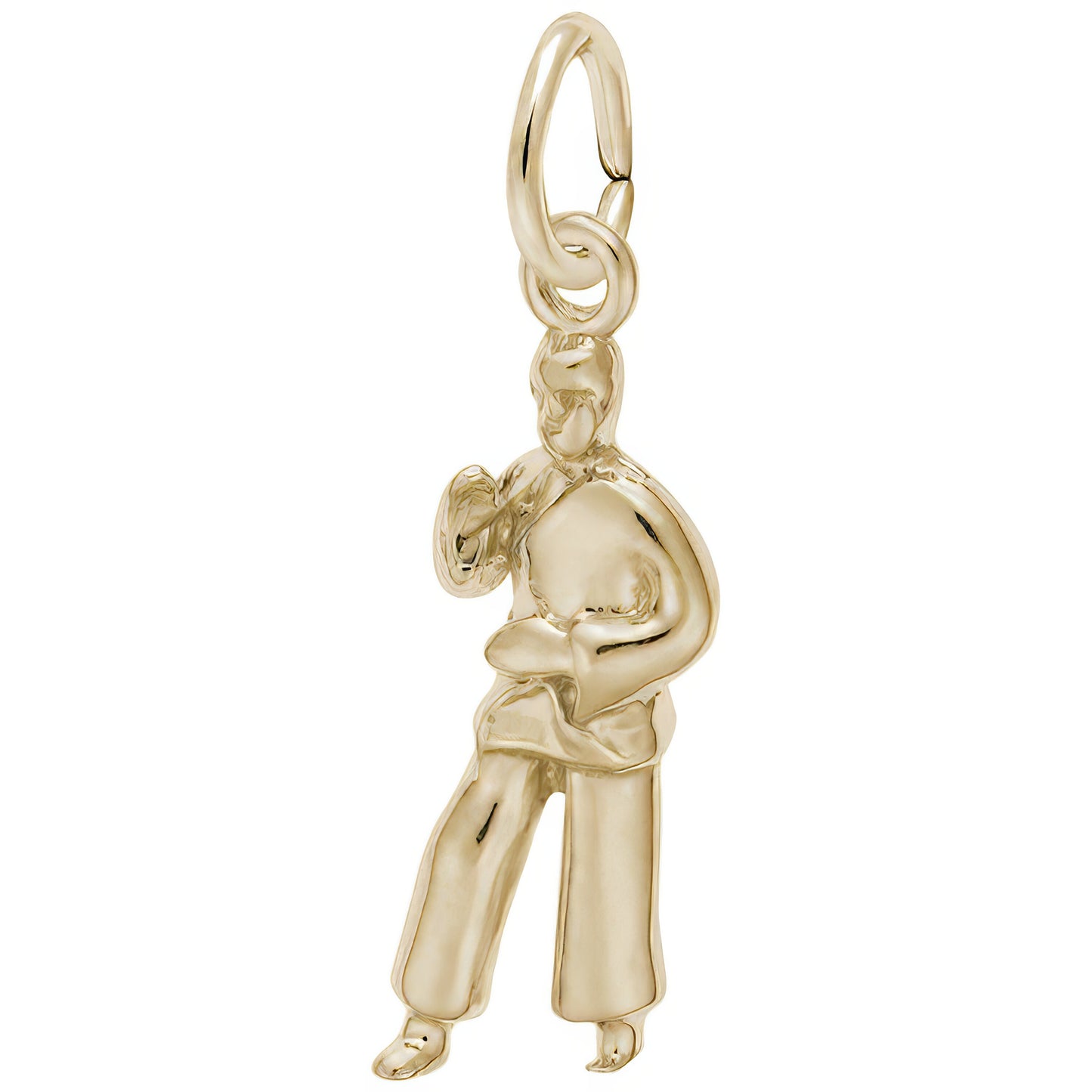 Martial Arts Charm - Metal - Sterling Silver