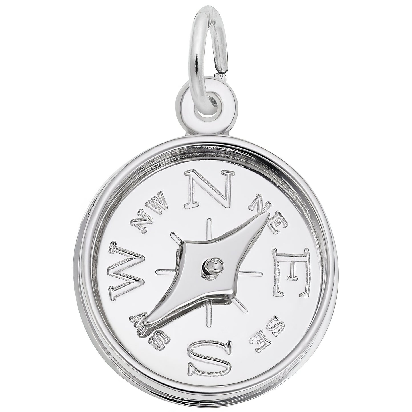 Sterling Silver Compass Charm