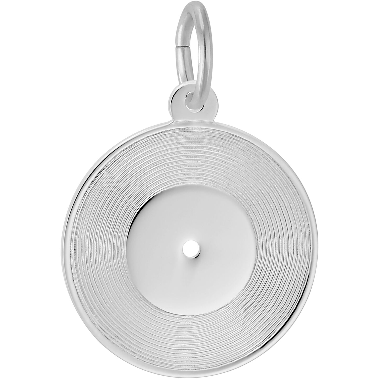 Sterling Silver Record Charm