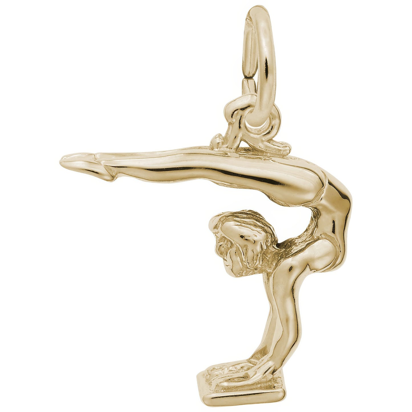 Sterling Silver Gymnast Charm