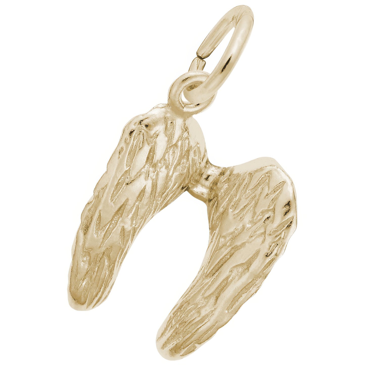 Small Angel Wings Charm - Metal - Sterling Silver