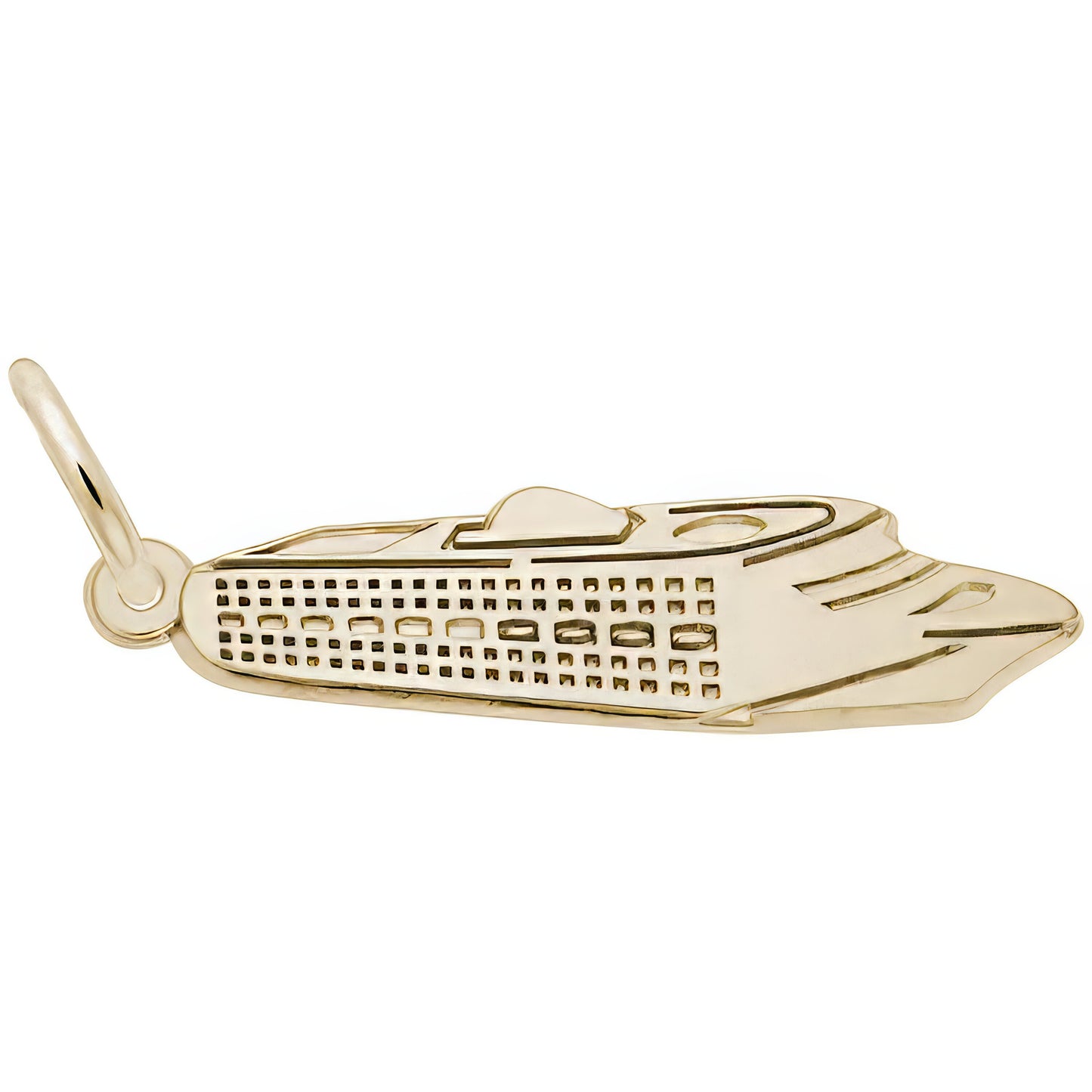 Ocean Liner Charm - Metal - Sterling Silver