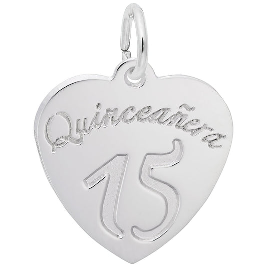 Sterling Silver Quinceanera Charm