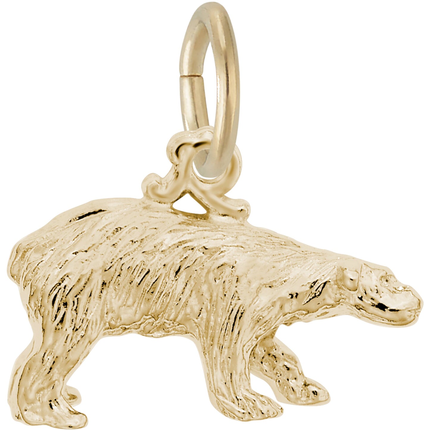 Sterling Silver Polar Bear Charm - 9mm x 16mm