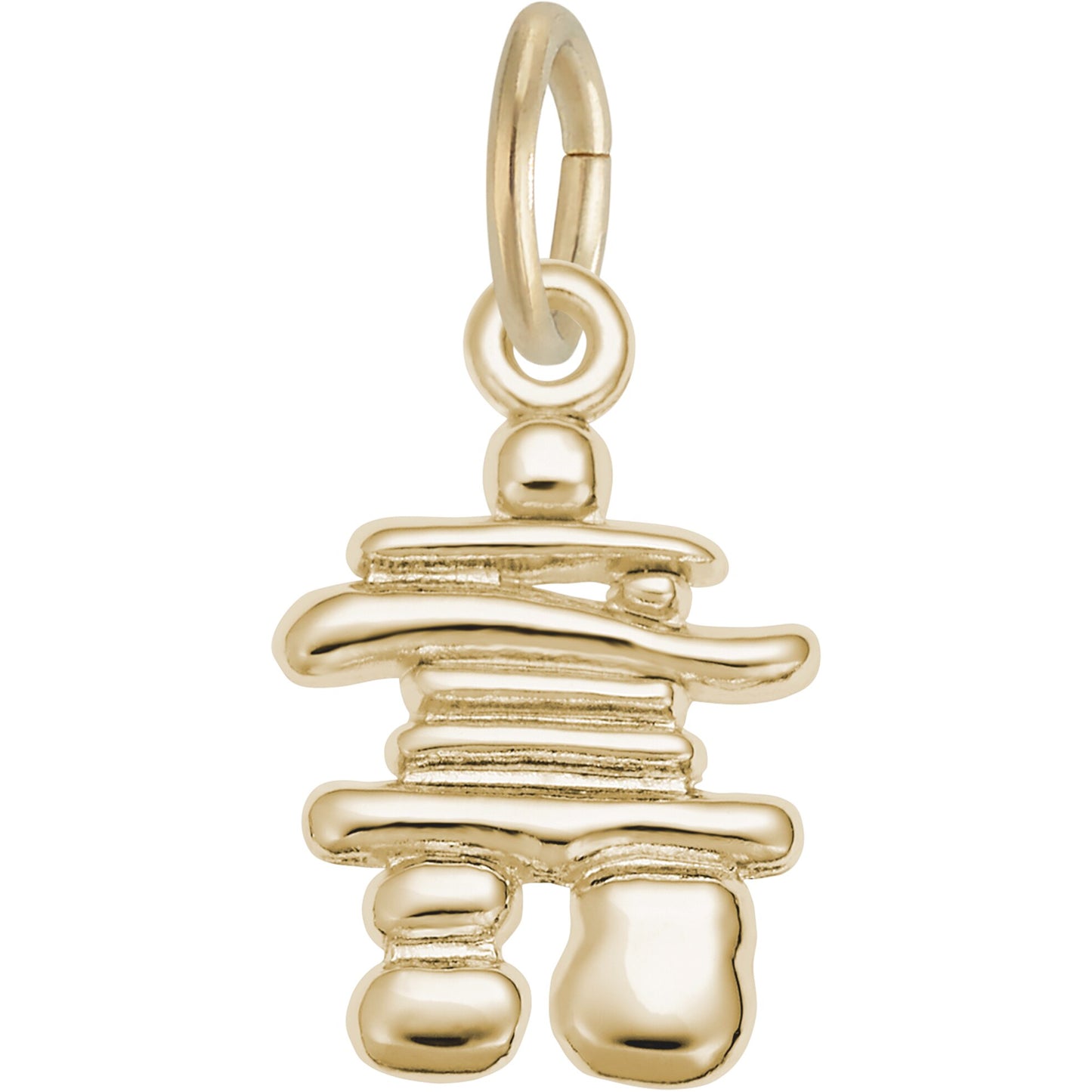 Small Inukshuk Charm - Metal - Sterling Silver
