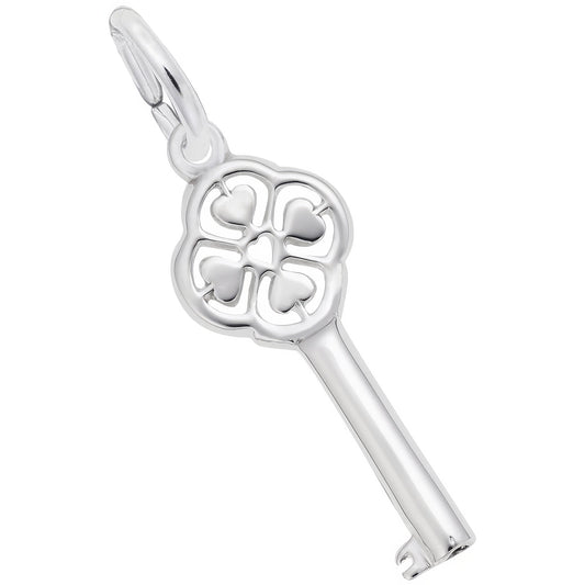 Sterling Silver Key to My Heart Charm