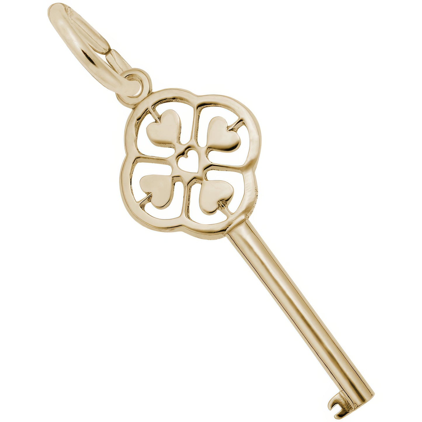 Key to My Heart Charm - Metal - Sterling Silver