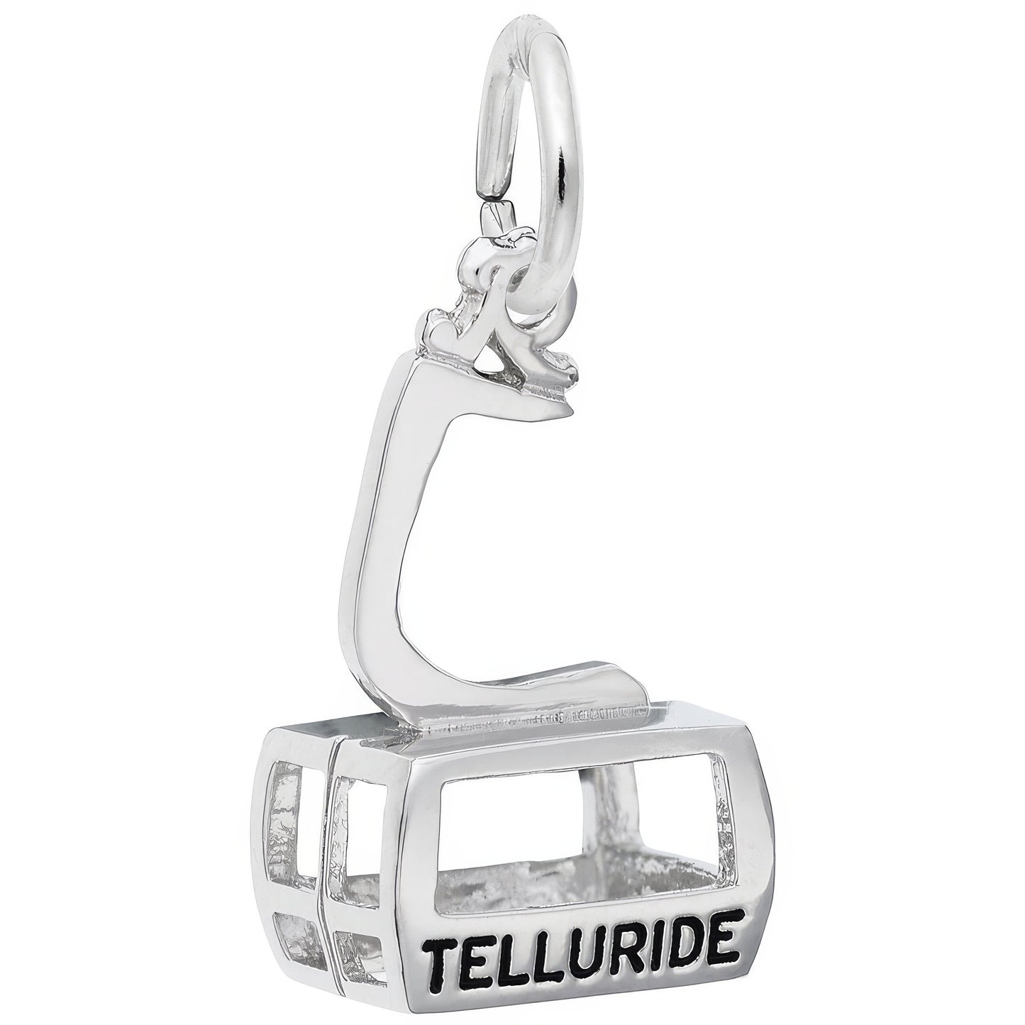 Sterling Silver Telluride Gondola Charm - 14mm x 9mm
