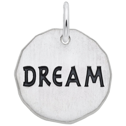 Sterling Silver Dream Charm Tag