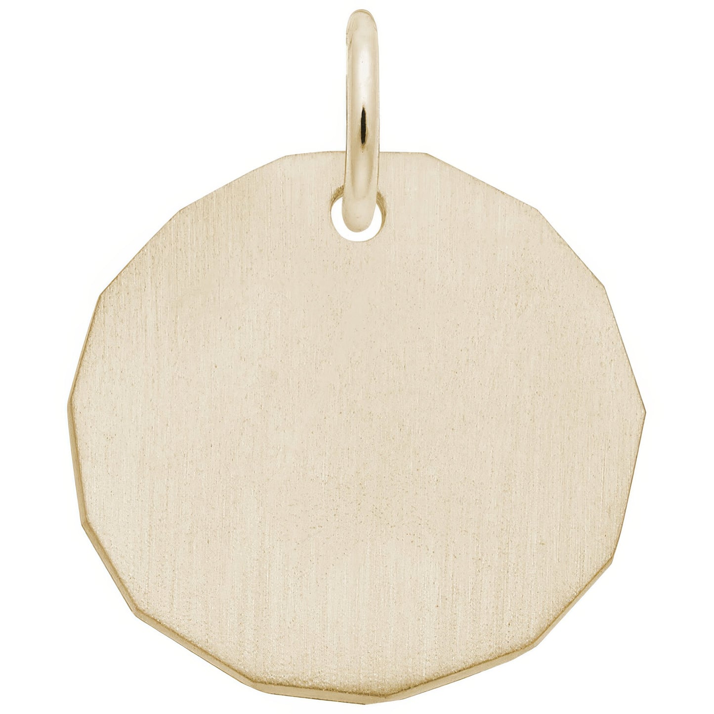 Plain Charm Tag Charm - Metal - Sterling Silver
