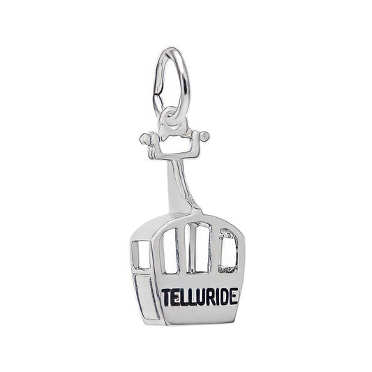 Sterling Silver Telluride Gondola Charm - 20mm x 9mm
