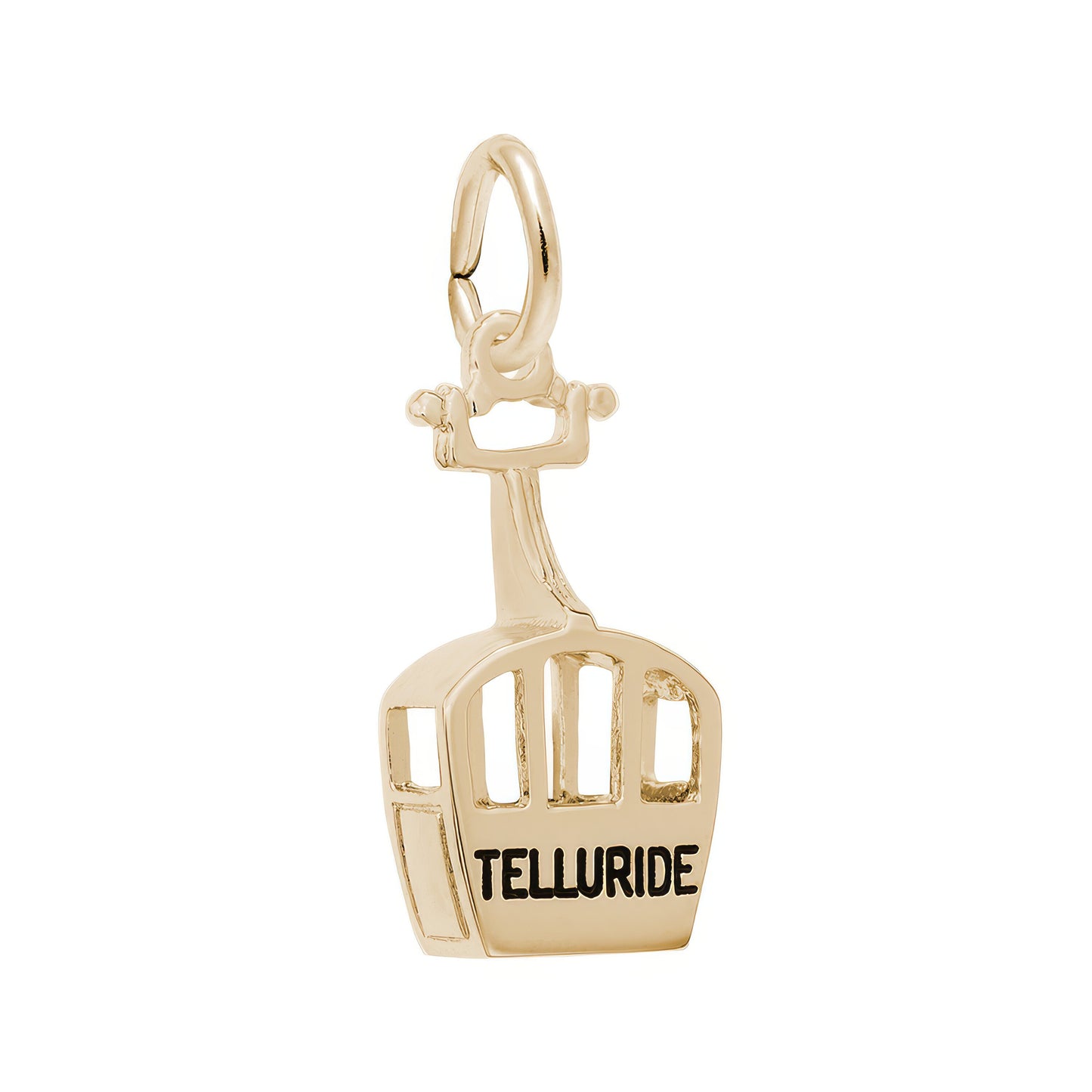 Sterling Silver Telluride Gondola Charm - 20mm x 9mm