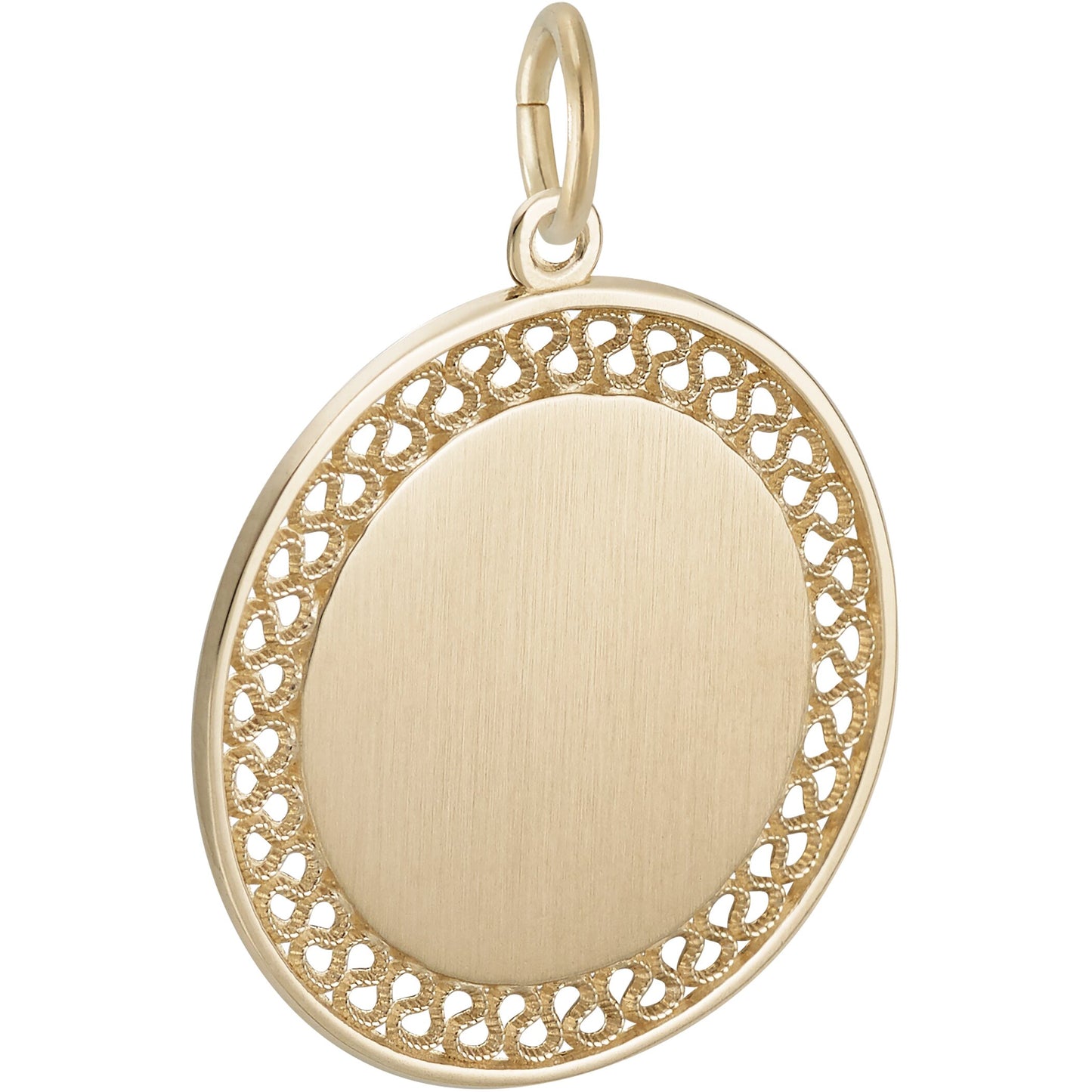 Large Filigree Charm - Metal - Sterling Silver