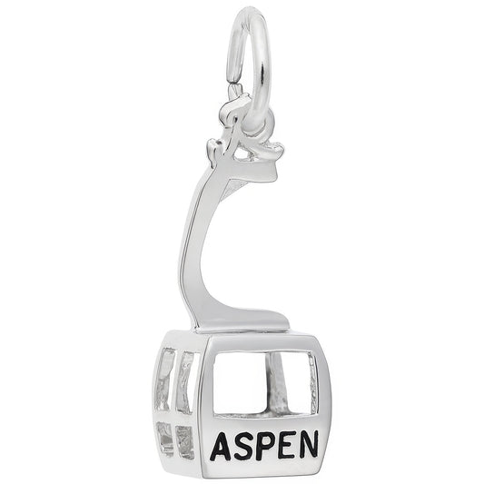 Aspen Gondola Charm - Metal - Sterling Silver