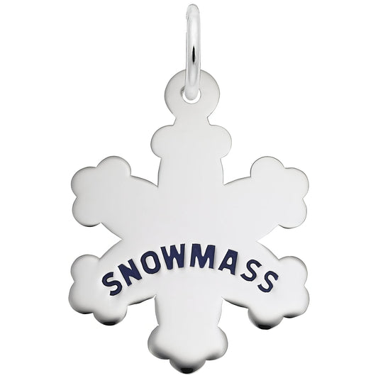 Snowmass Snowflake Charm - Metal - Sterling Silver