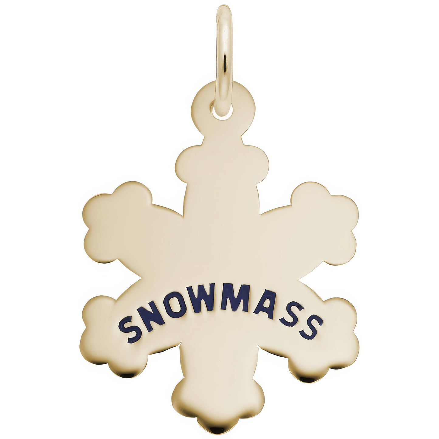 Snowmass Snowflake Charm - Metal - Sterling Silver