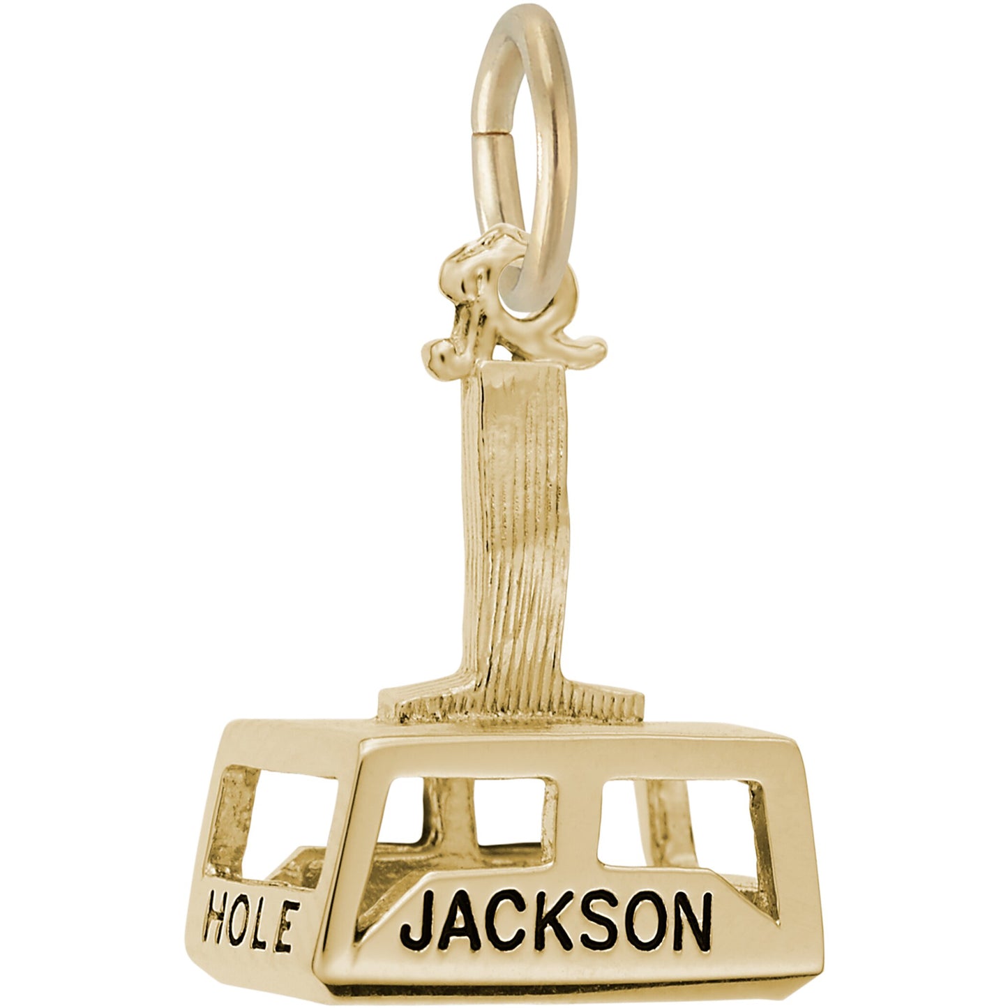 Jackson Hole Gondola Charm - Metal - Sterling Silver