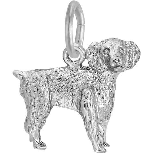 Boykin Spaniel Charm - Metal - Sterling Silver