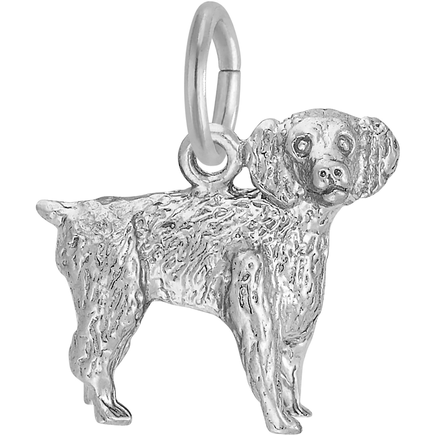 Boykin Spaniel Charm - Metal - Sterling Silver