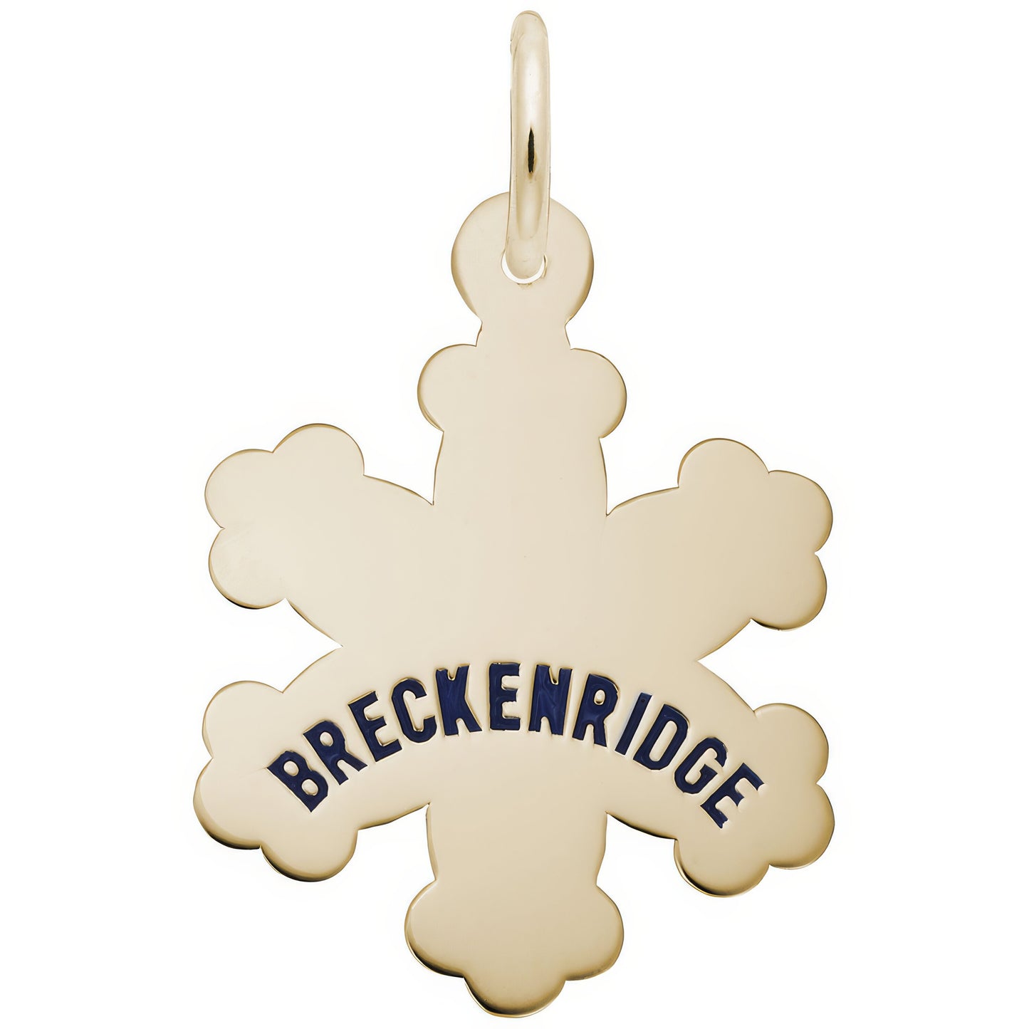 Sterling Silver Breckenridge Snowflake Charm - 17mm x 16mm